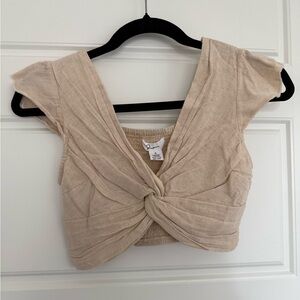 Tan crop top